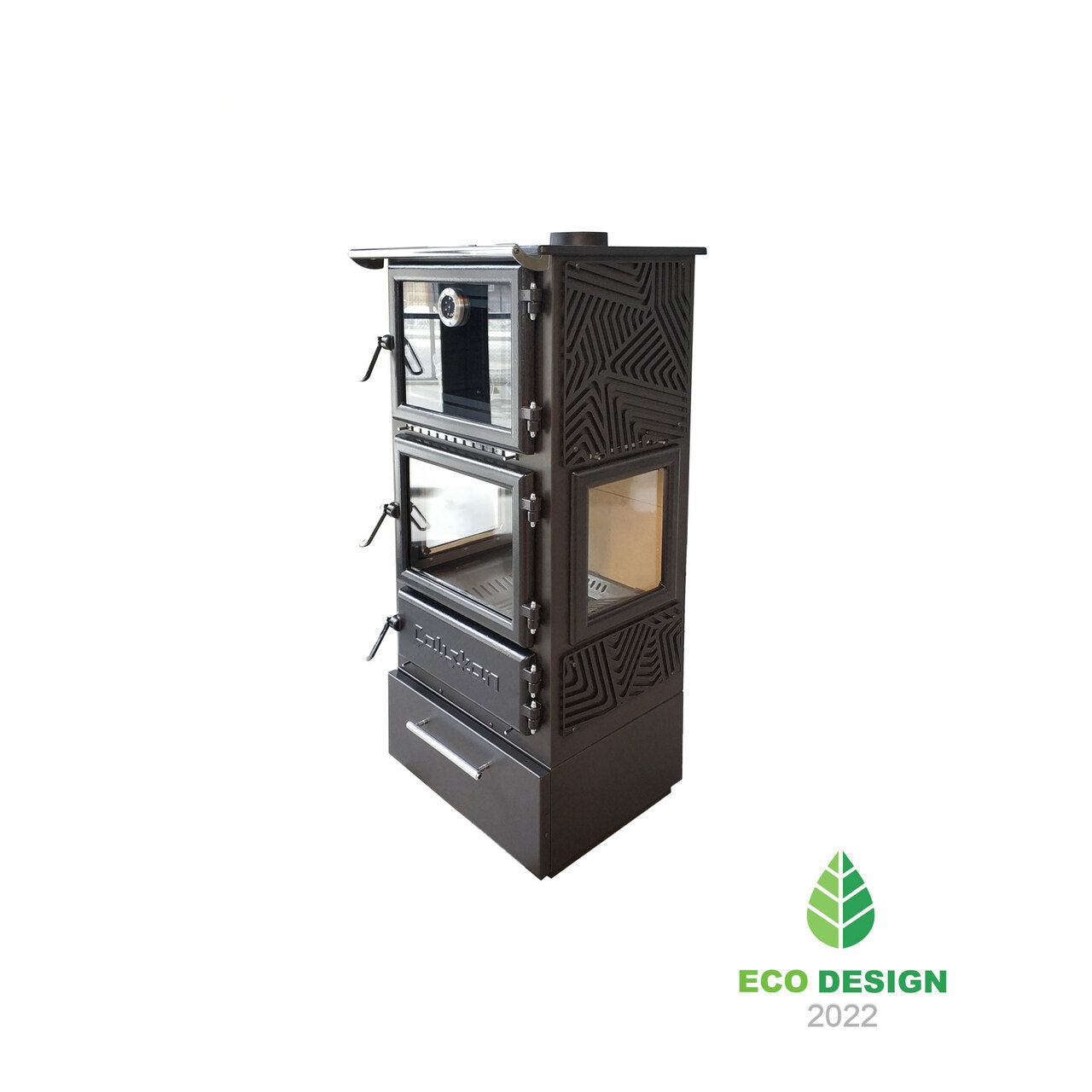 306-3D BOX Fireplace Stove With Oven