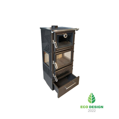 306-3D BOX Fireplace Stove With Oven