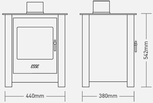 ESSE 525 Wood Burning Stove 5kW