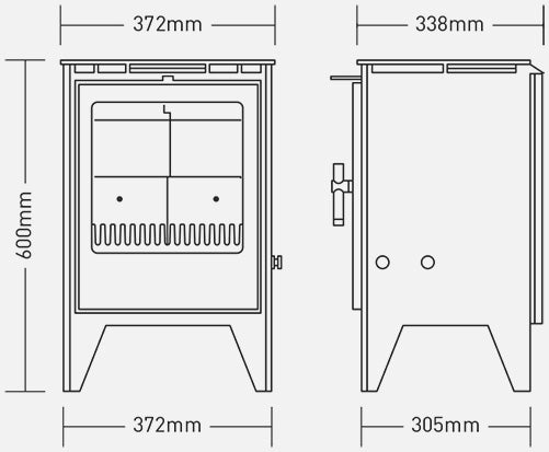 ESSE 550 Wood Burning Stove 5kW