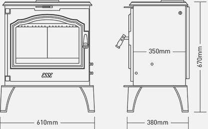 ESSE 705 Wood Burning Stove 9.6kW