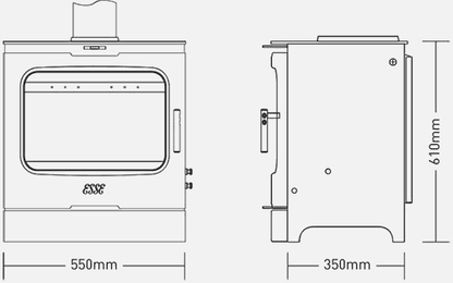 ESSE 775B Wood Burning Stove 9.6kW