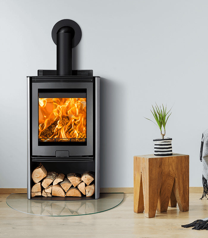 Di Lusso Eco Euro R4 Stove with Curved Stainless Sides