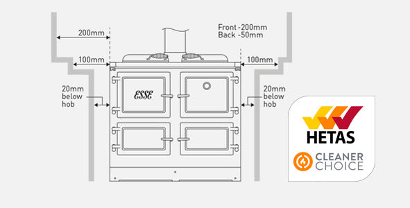 ESSE 1000 W Woodburning Range Cooker