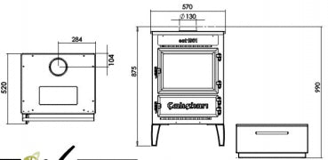 305-3D Fireplace Stove