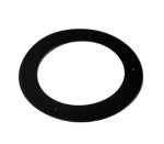 125mm Black Matt Wall Trim Straight Plate (one piece)