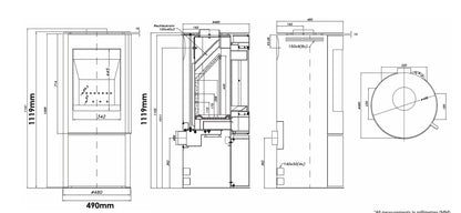 Barcelona 5kW Wood Burning (Eco)