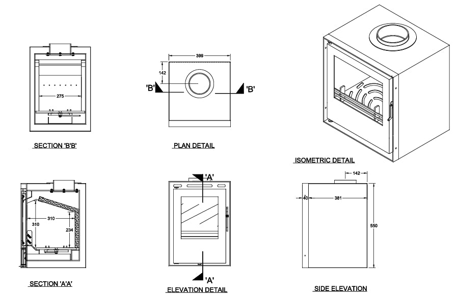 400i Inset Stove