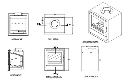 500i Inset Stove