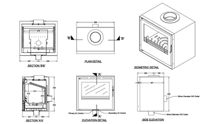 600i Inset Boiler Stove