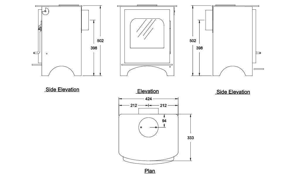 Boru 4kW Stove