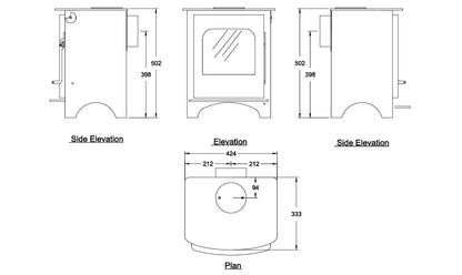 Boru 4kW Stove