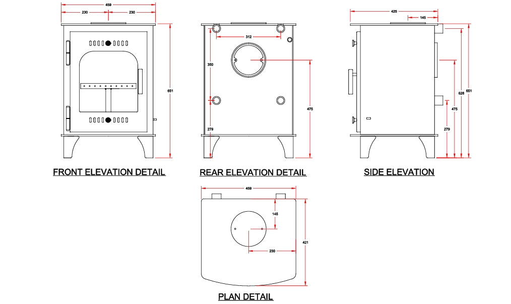 Carraig Mor 12kW Boiler Stove