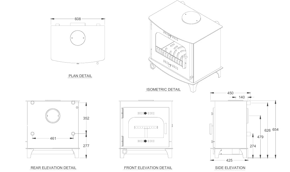 Carraig Mor 20kW Boiler Stove