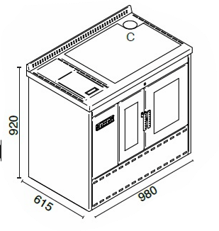 19KW ISOTTA PELLET BOILER COOKER