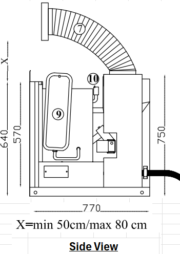 22.5KW PLASMA 25 INSET PELLET BOILER