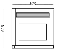 11KW MINUS INSET PELLET STOVE