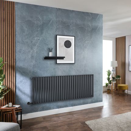 Milano x ECOSO Aruba - Electric Anthracite Horizontal Designer Radiator