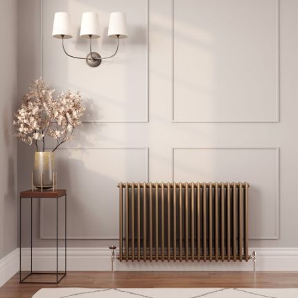 Milano Windsor - Anthracite Traditional Horizontal Triple Column Radiator