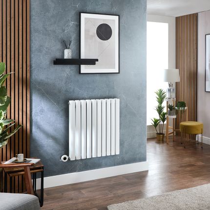 Milano x ECOSO Aruba - Electric White Horizontal Designer Radiator