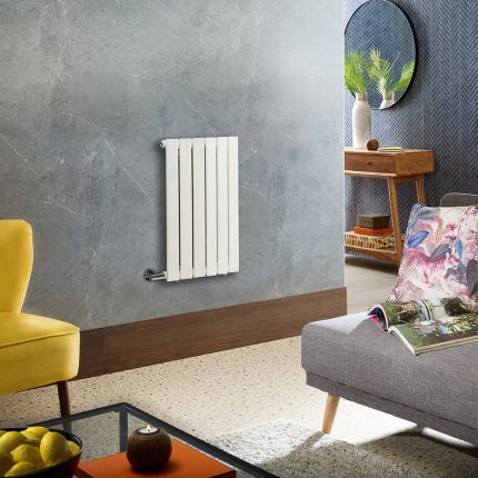 Milano x ECOSO Alpha - Electric White Horizontal Designer Radiator