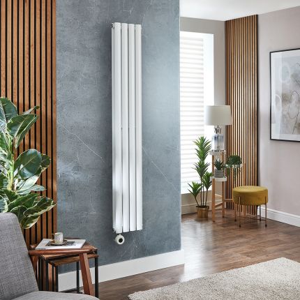 Milano x ECOSO Aruba - Electric White Vertical Designer Radiator