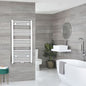 Milano Neva Electric - White Central Connection Heated Towel Rail - Choice of Size and Element