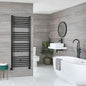 Milano Nero - Straight Black Heated Towel Rail - Choice of Size