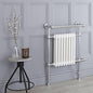 Milano Elizabeth - White and Chrome Traditional Electric Heated Towel Rail - Choice of Size