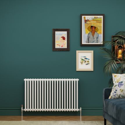 Milano Windsor - White Traditional Horizontal Double Column Radiator