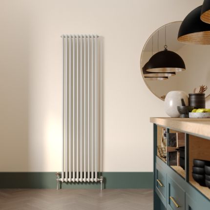 Milano Windsor - White Traditional Vertical Double Column Radiator