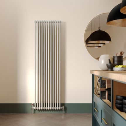 Milano Windsor - White Traditional Vertical Triple Column Radiator