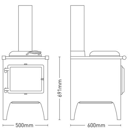 ESSE Warmheart Wood Fired Cook Stove