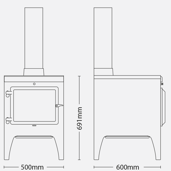 ESSE Warmheart ‘S’ Wood Fired Stove